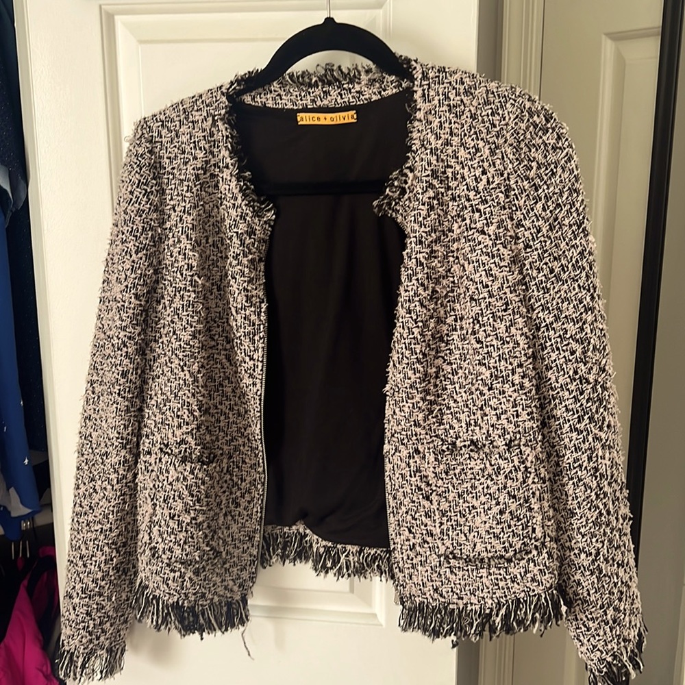 Alice and Olivia Tweed Jacket